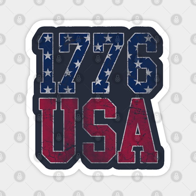 Patriotic 1776 USA America 4th of July Independence Day Magnet by E