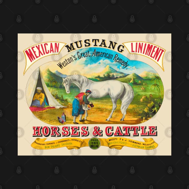 Mustang Liniment Advertising Poster by KarwilbeDesigns