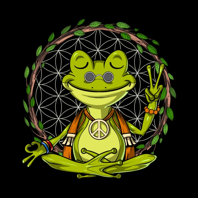 Hippie Frog Meditation by underheaven