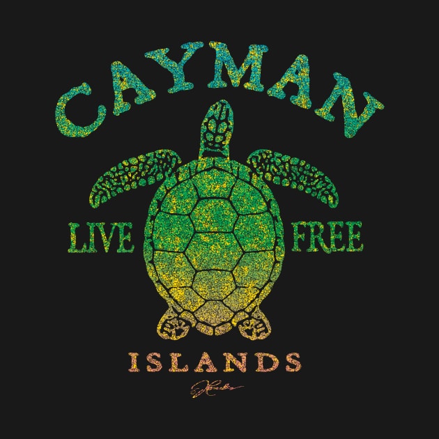 Cayman Islands Live Free Sea Turtle by jcombs