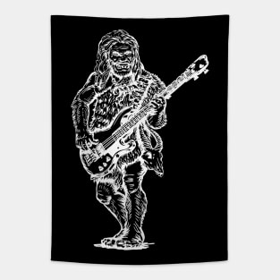 SEEMBO Neanderthal Playing Guitar Guitarist Musician Band Tapestry