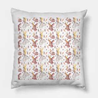 Mythical Rabbits Pillow