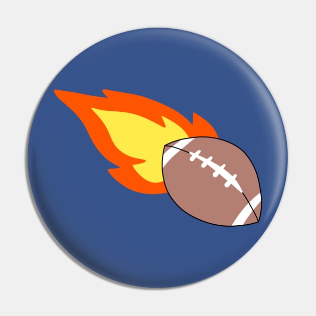 Flaming Football Pin by saradaboru