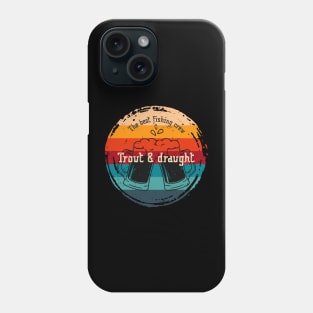 Trout and draught fly fishing vintage Phone Case