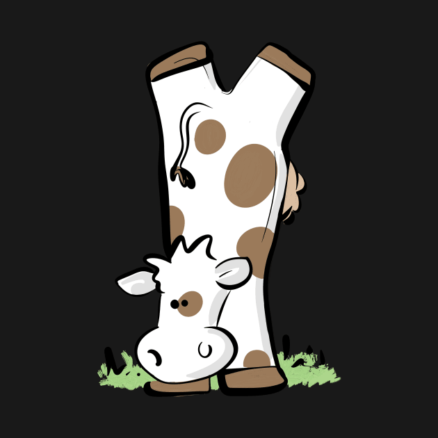 Cow handstand by Jason's Doodles