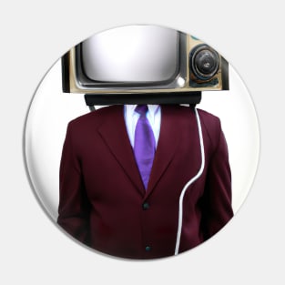 Suit Tube TV Man Pin