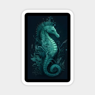 Bioluminescent Seahorse Magnet