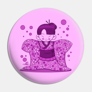 Cherry Blossom Girl Pin