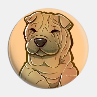 Pocket Cute Shar Pei Dog Pin