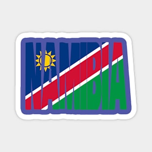 Namibia flag stencil Magnet