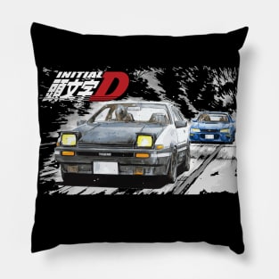 Initial D - Mountain Drift Racing Tandem Takumi Fujiwara AE86 vs Bunta Fujiwara GC8 STi Chase Pillow