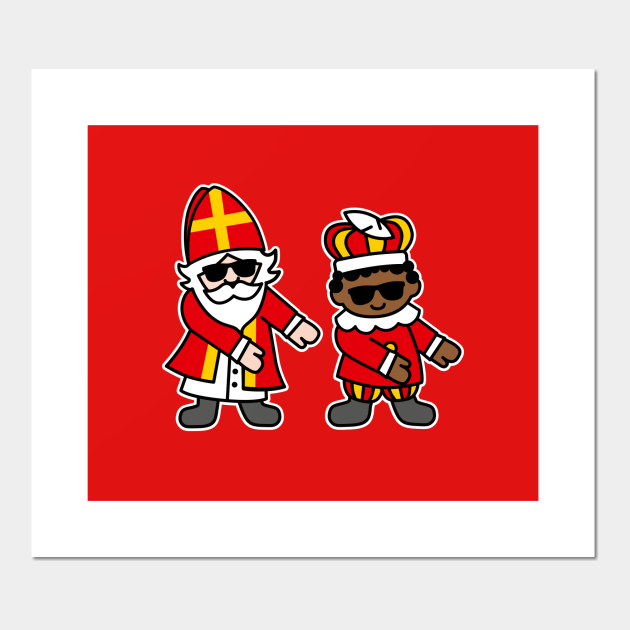 Ijdelheid werper handig Sinterklaas Zwarte Piet Floss Dance Flossing Sint - Sinterklaas - Posters  and Art Prints | TeePublic