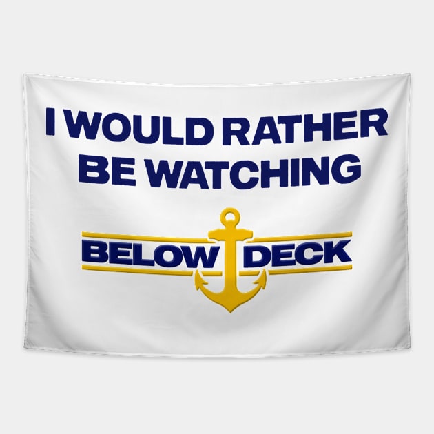 Below Deck Anchor Tapestry by Berujung Harmony