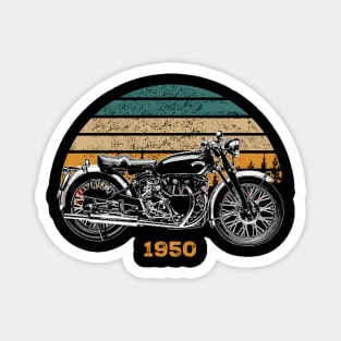 1950 Vincent Black Shadow Vintage Motorcycle Design Magnet