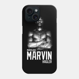 Marvelous Marvin Hagler Boxing Legend Signature Vintage Retro 80s 90s Bootleg Rap Style Phone Case