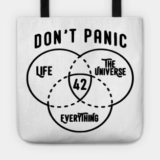 42 is the Answer Hitchhiker's Guide to the Galaxy Bright Tote