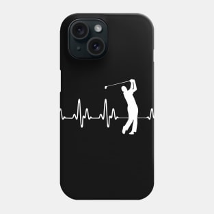 Heartbeat Golf T-shirt Phone Case