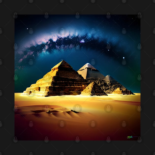 Cosmic Pyramid Surreal Landscapes Dreamcore 59 by Benito Del Ray