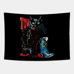 Cat Cowboy Expedition Meow Tapestry