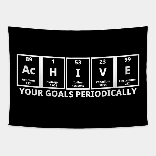 Achieve Your Goals Periodically Tapestry by Texevod