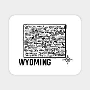 Wyoming Map Magnet