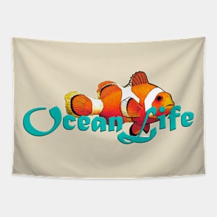 Ocean Life Clown Fish Tapestry