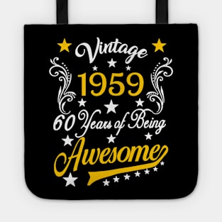 Vintage 1959 - 60th Birthday Tote