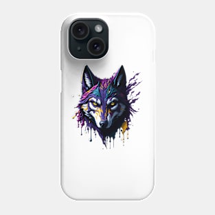 Boldly Hued Wolf Phone Case
