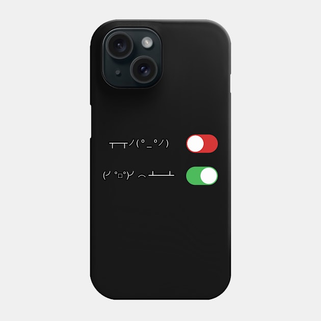 Table Flip Switch Phone Case by CCDesign