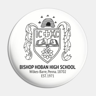1970s Bishop Hoban High School Logo Recreation (BLACK) Pin