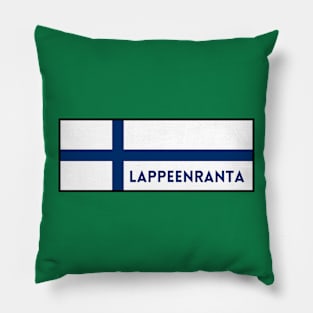 Lappeenranta City in Finnish Flag Pillow