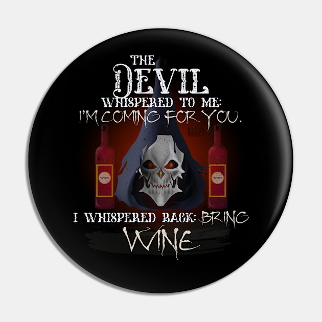 COOL GRUNGE WINE DEVIL WHISPERED BRING ALCOHOL Pin by porcodiseno