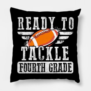 Ready To Tackle Fourth Grade Football Ball Back To School Pillow