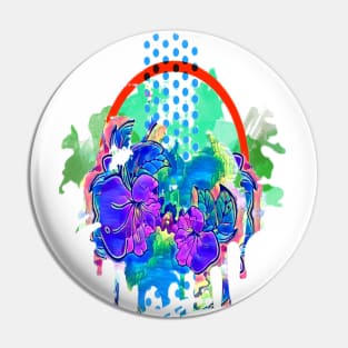 Surf flower color splash Pin