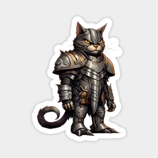 Cat In Armor Magnet