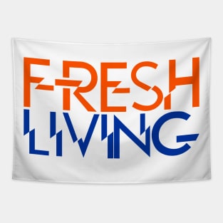 Fresh Living-orange/royal blue Tapestry