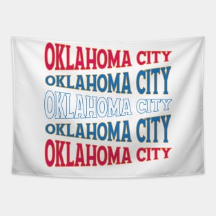 TEXT ART USA OKLAHOMA CITY Tapestry