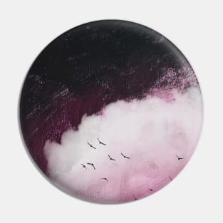 Abstract Night Sky With Cloud Pin