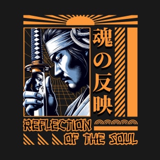 Warrior Reflection - Traditional Samurai Art T-Shirt