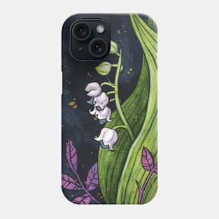 Lily of the valley - full painting Phone Case