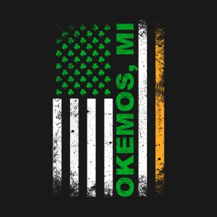 Irish American Flag OKEMOS, MI T-Shirt