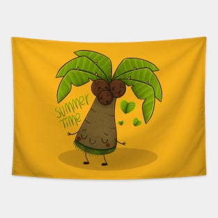 Summer Time Coconut Tree Tapestry