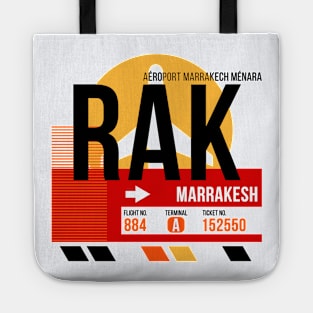 Marrakesh (RAK) Airport // Sunset Baggage Tag Tote