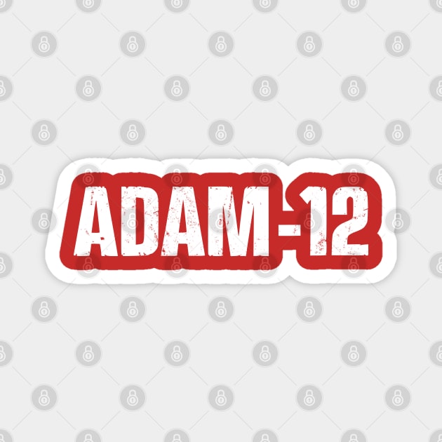 Adam 12 - 70s Cop Show Logo Magnet by wildzerouk