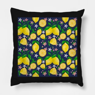 Lemon print Pillow