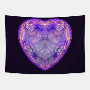 Light Galactic Heart Tapestry