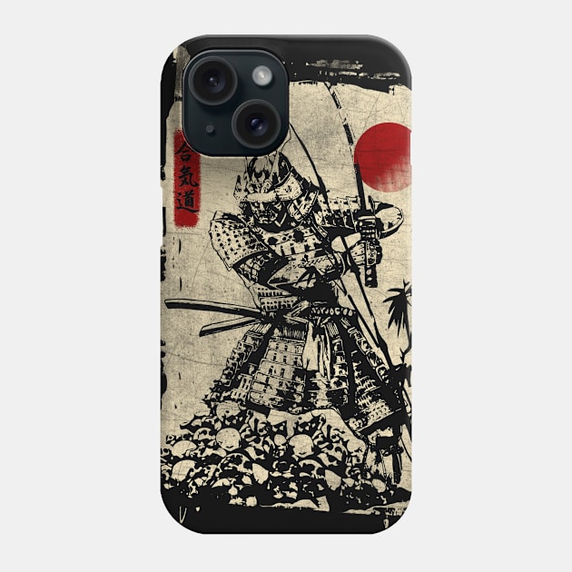 Vintage Samurai Fighter Bushido Code Japanese Manga Phone Case by RK Design