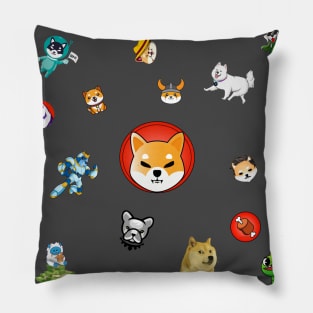 Meme coin crypto currency Pillow