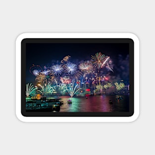 Celebrating Hong Kong- Fireworks Magnet