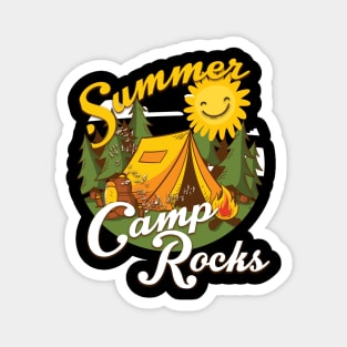 Cute Summer Camp Rocks Camping for Campers Magnet